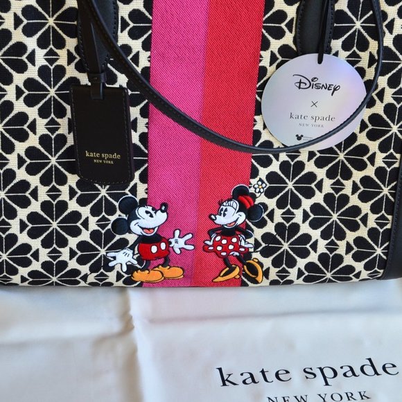 kate spade Flower Patterns Canvas A4 Office Style Elegant Style Totes KC882 - Picture 2 of 10